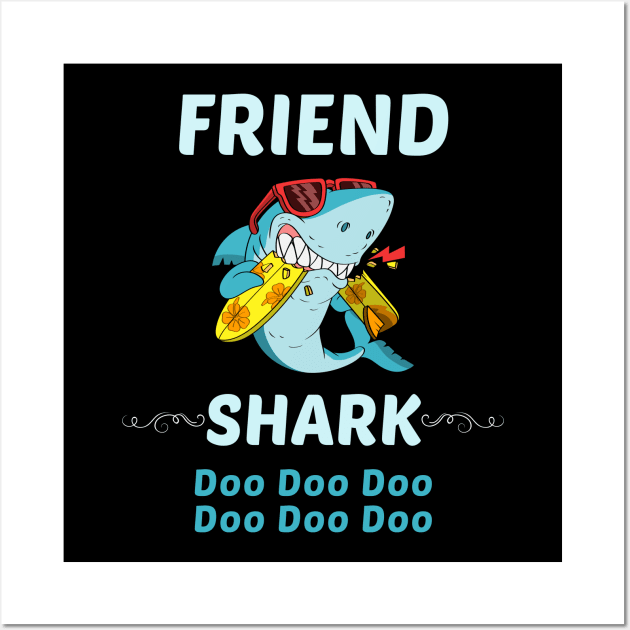 Family Shark 1 FRIEND Wall Art by blakelan128